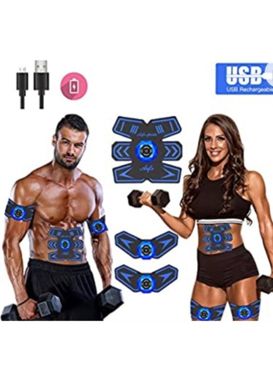 Other - Electric Muscle Stimulator Pads - Black & Blue EMS Kit - NIB
